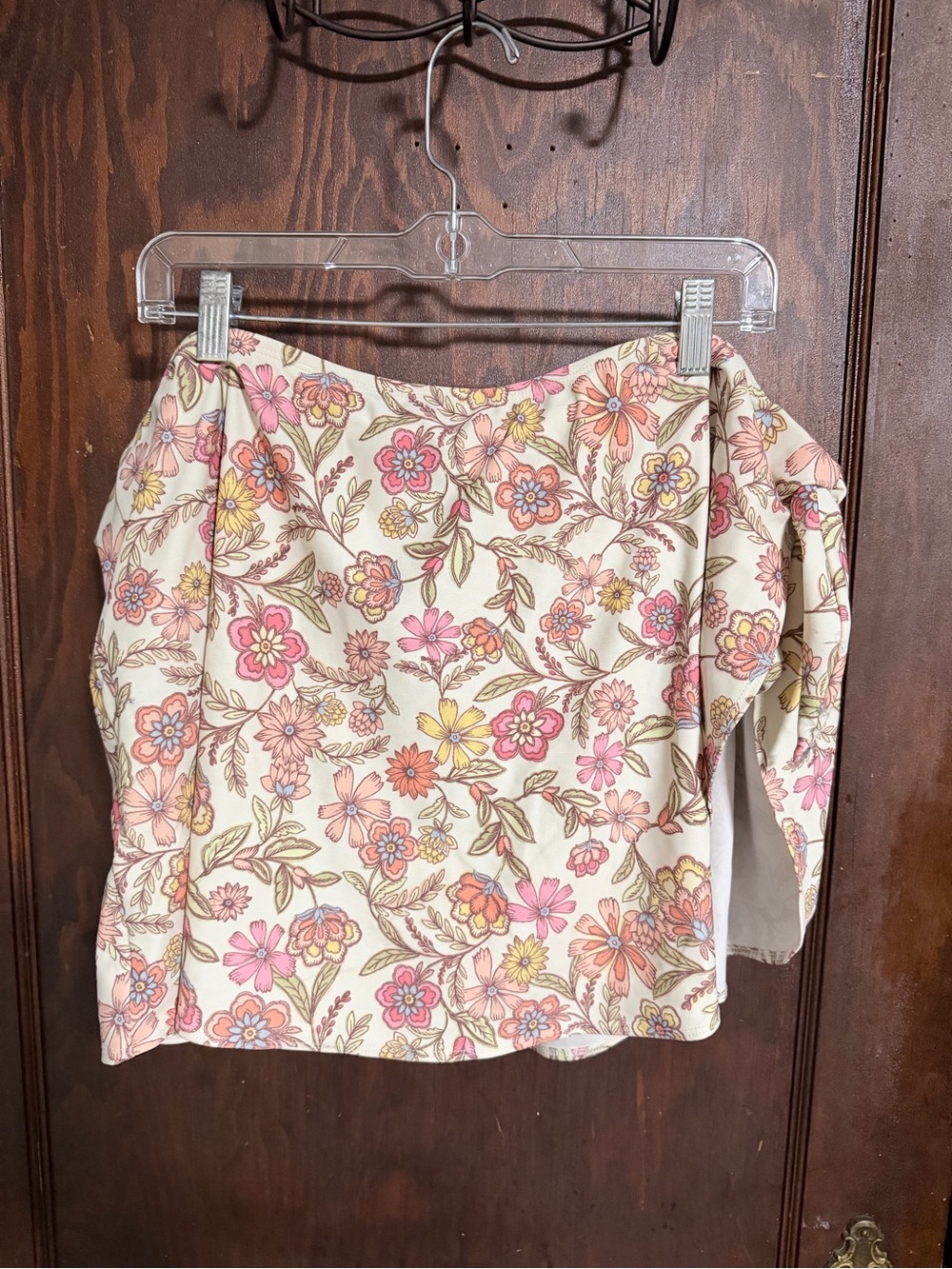 Plus Size Floral Print Bathing Suit Bottom/ Skirt - Women